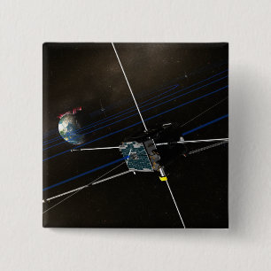 The five THEMIS spacecraft in orbit 15 Cm Square Badge
