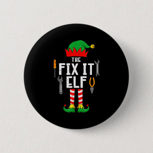 The Fix It Elf Christmas Family Matching Xmas Grou 6 Cm Round Badge