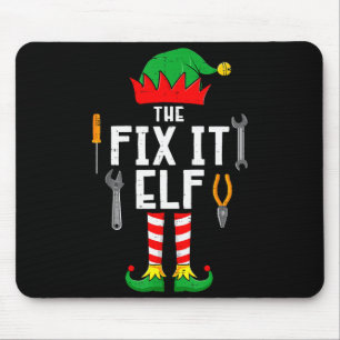 The Fix It Elf Christmas Family Matching Xmas Grou Mouse Mat