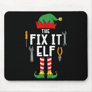 The Fix It Elf Christmas Family Matching Xmas Grou Mouse Mat