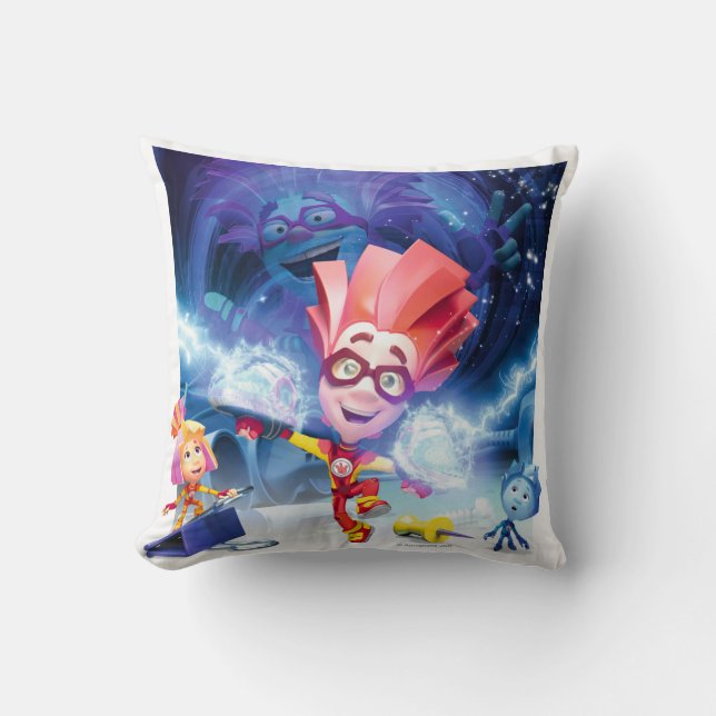 The Fixies | Top Secret - Fire Cushion (Front)