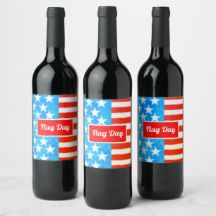 The flag day, Personalize Wine Label