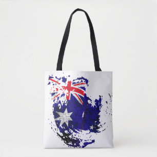 the flag of Australia Tote Bag