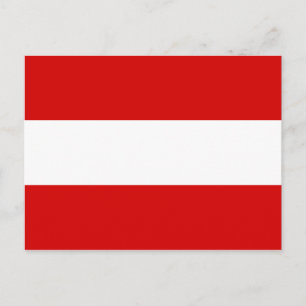 The Flag of Austria Postcard