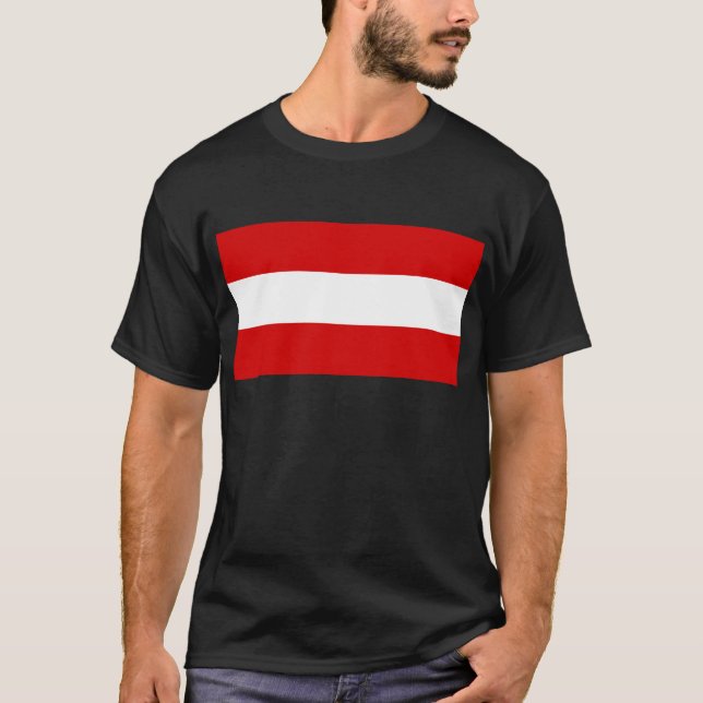 The Flag of Austria T-Shirt (Front)