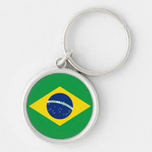 The Flag of Brazil Key Ring