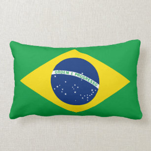 The Flag of Brazil Lumbar Cushion