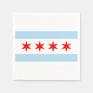 The Flag of Chicago Napkin