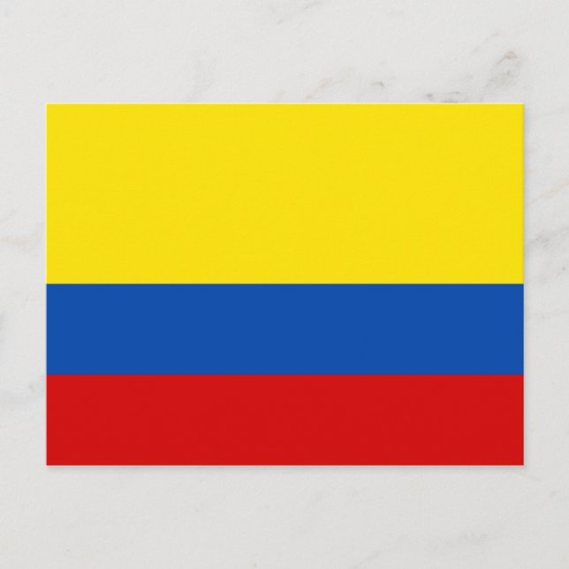 The Flag of Colombia Postcard (Front)