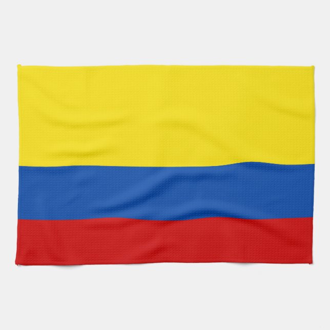 The Flag of Colombia Tea Towel (Horizontal)