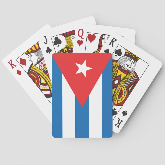 The Flag of Cuba Playing Cards (Back)