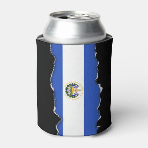 The Flag of El Salvador Can Cooler