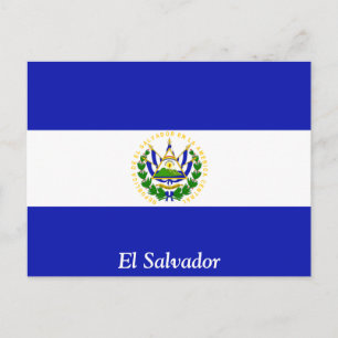 The Flag of El Salvador. Postcard