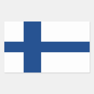 The Flag of Finland - Siniristilippu Rectangular Sticker