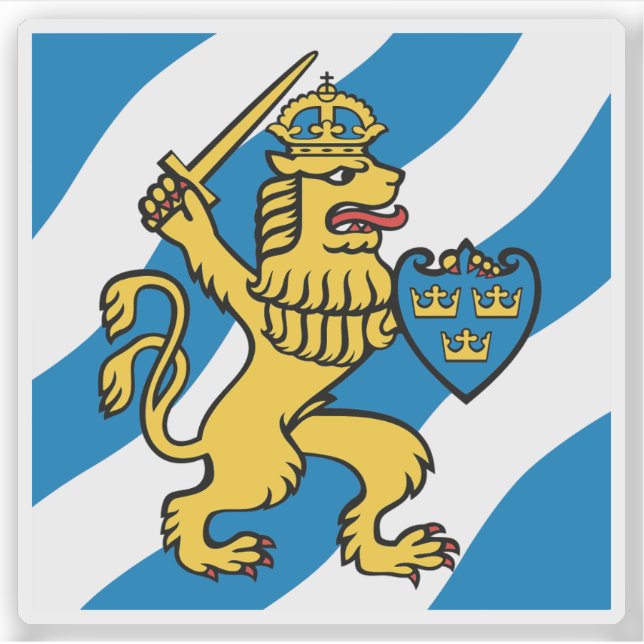 The flag of Gothenburg, Sweden (Front)