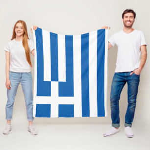 The flag of Greece Fleece Blanket