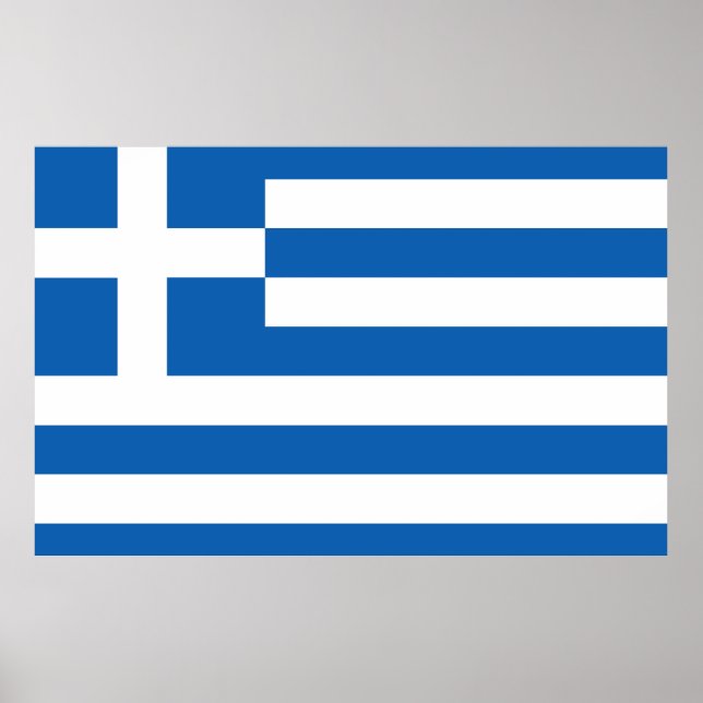 The flag of Greece  Poster (Front)