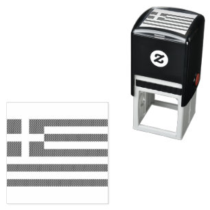 The flag of Greece  Self-inking Stamp