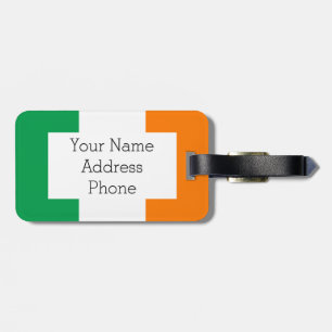 The Flag of Ireland, Irish Tricolour Luggage Tag