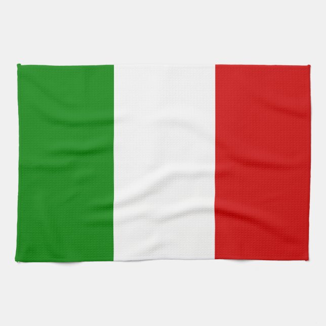 The Flag of Italy Tea Towel (Horizontal)