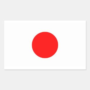 The Flag of Japan Rectangular Sticker