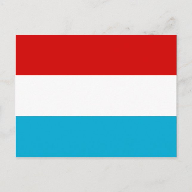The Flag of Luxembourg Postcard (Front)
