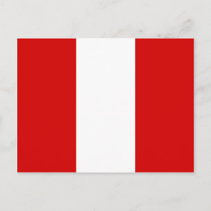 The Flag of Peru Postcard