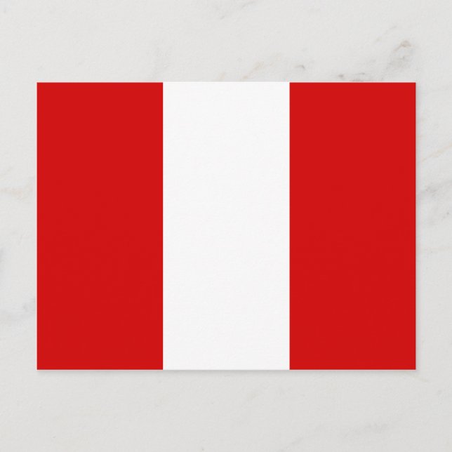 The Flag of Peru Postcard (Front)