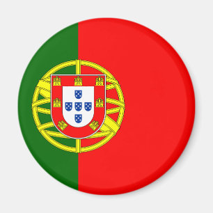 The Flag of Portugal (Bandeira de Portugal) Magnet