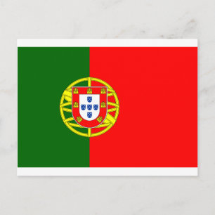 The Flag of Portugal (Bandeira de Portugal) Postcard