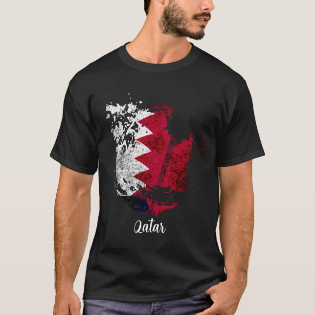 the flag of Qatar T-Shirt (Front)