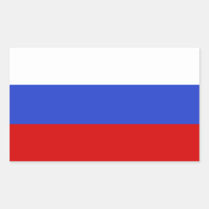The Flag of Russian Rectangular Sticker