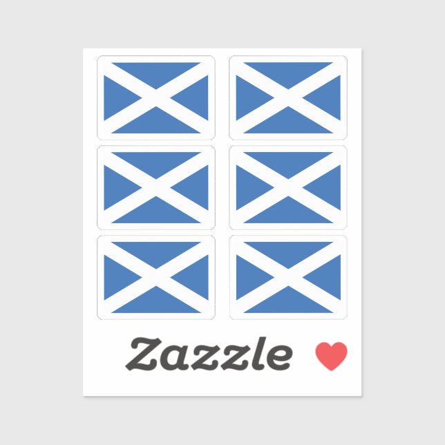 The flag of Scotland Collection pack of 6 (Sheet)