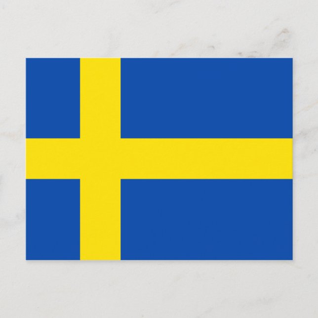 The Flag of Sweden Postcard (Front)
