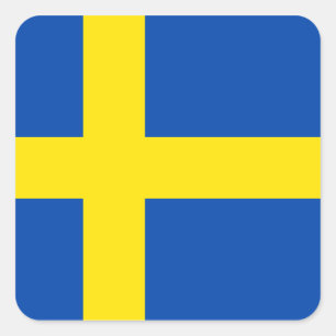 The Flag of Sweden Square Sticker