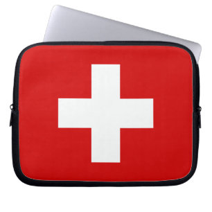 The Flag of Switzerland Laptop Sleeve