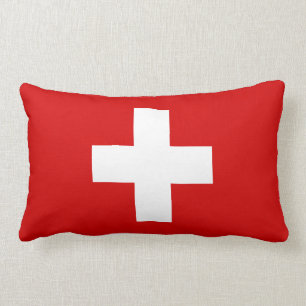 The Flag of Switzerland Lumbar Cushion