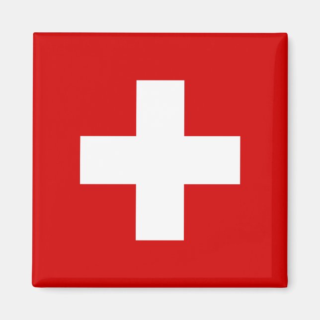 The Flag of Switzerland Magnet (Front)