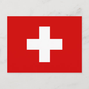The Flag of Switzerland Postcard