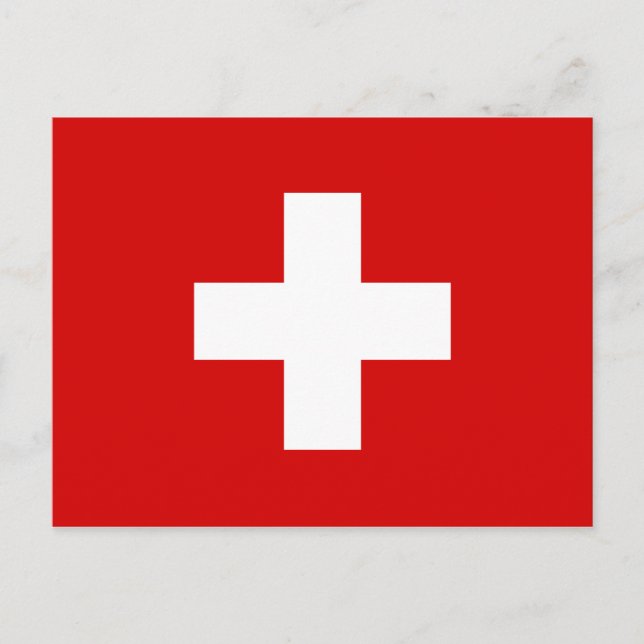 The Flag of Switzerland Postcard (Front)