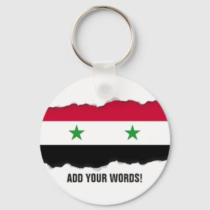 The Flag of Syria Key Ring