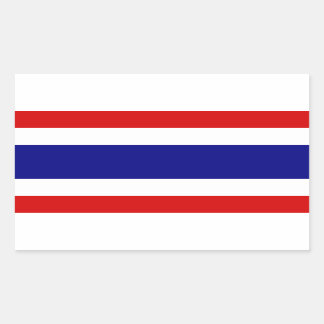 The Flag of Thailand Rectangular Sticker