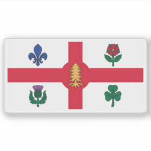 The flag of the city of Montreal, Quebec, Canada