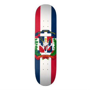 The flag of the Dominican Republic Skateboard