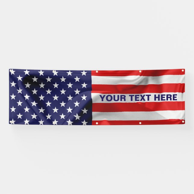 The Flag of the United States of America. Banner (Horizontal)