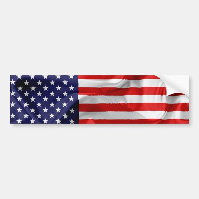 The Flag of the United States of America Bumper Sticker (Front)