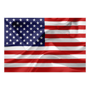 The Flag of the United States of America Photo Print