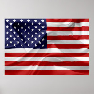 The Flag of the United States of America Poster