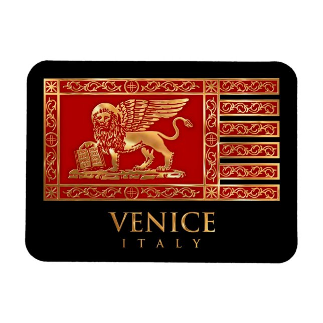 The Flag of Venice Magnet (Horizontal)
