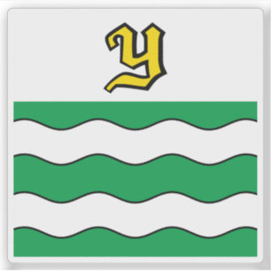 The flag of Yverdon-les-Bains, Switzerland